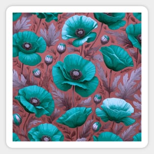 Poppy Flower Sticker